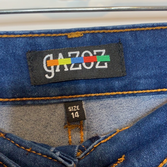 NWT Gazoz Blue Jeans Pockets size 22 WOMENS PLUS SIZE New with Tags - Picture 6 of 8